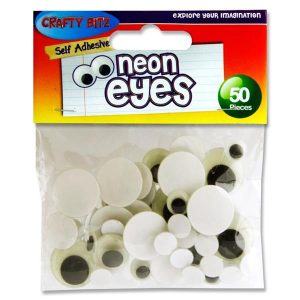 Neon Googly Eyes 50 pieces