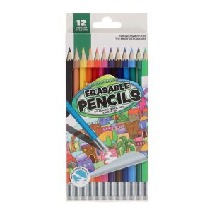 Erasable Colouring Pencils 12 pk