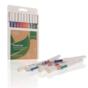 Eco Fineliner Pens 10pk