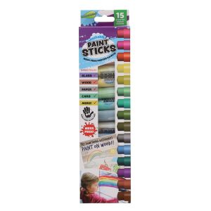 Washable Paint Sticks 15 Assorted Colours