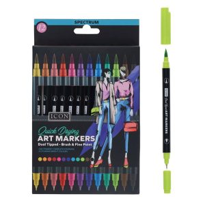 Quick Drying Art Markers Dual Tipped
