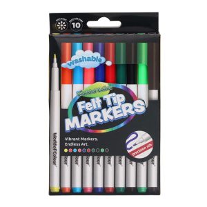 Washable Felt Tip Markers 10 pk