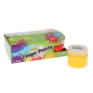 Finger Paints 6 x 100ml Pots