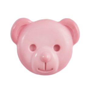 Pink Teddy Buttons 15mm