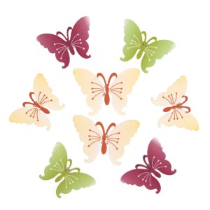 Embellishments Summer Butterflies Pk of 8