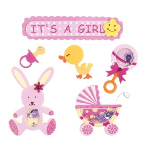 Embellishments Its A Girl Stickers