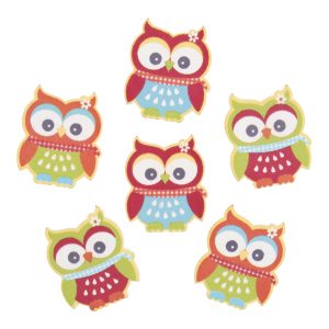 Embellishments Bright Owls 6 Pack