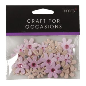 Embellishments Sparkle Florettes Pack of 30