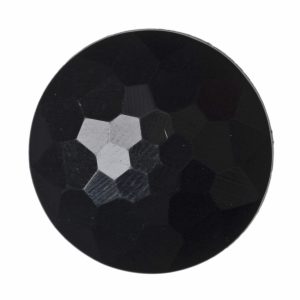 Faceted Black Buttons 20mm