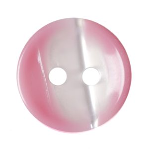 Pink Polyester Stripe Buttons 12mm