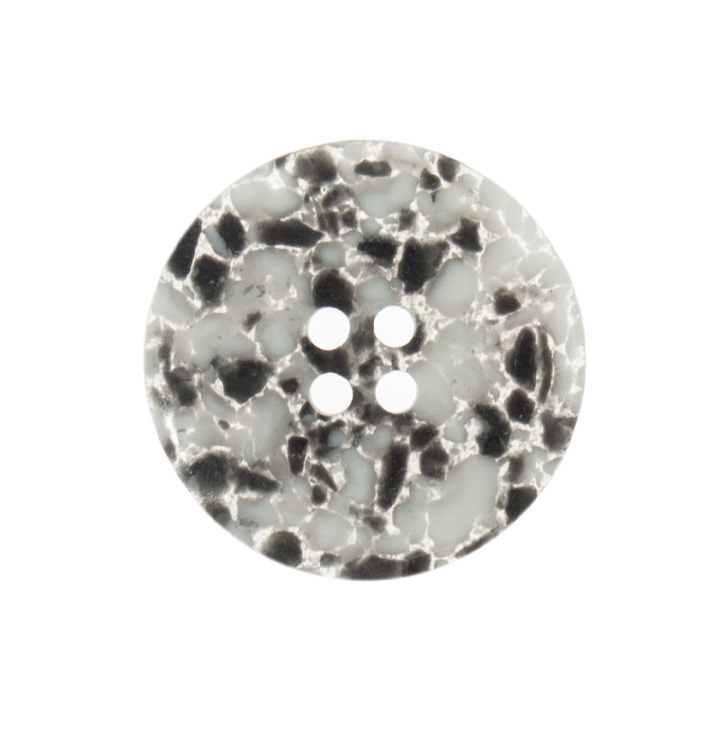 Recycled Black and White Buttons 18mm.
