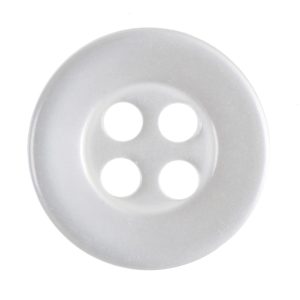 White Buttons 10mm Pk 13