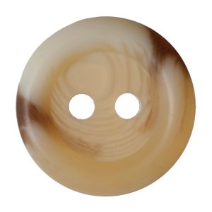 Brown and Beige Buttons 15mm Pk 6