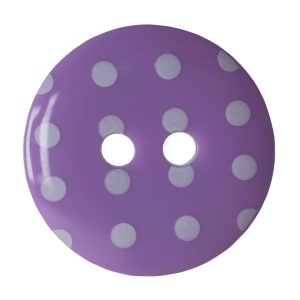 Lavender Dotty Buttons 15mm 6pk