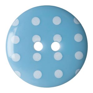 Sky Blue Dotty Buttons 22.5mm 3pk