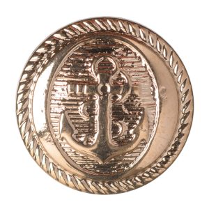 Gold Anchor Button 17.5mm 5pk.