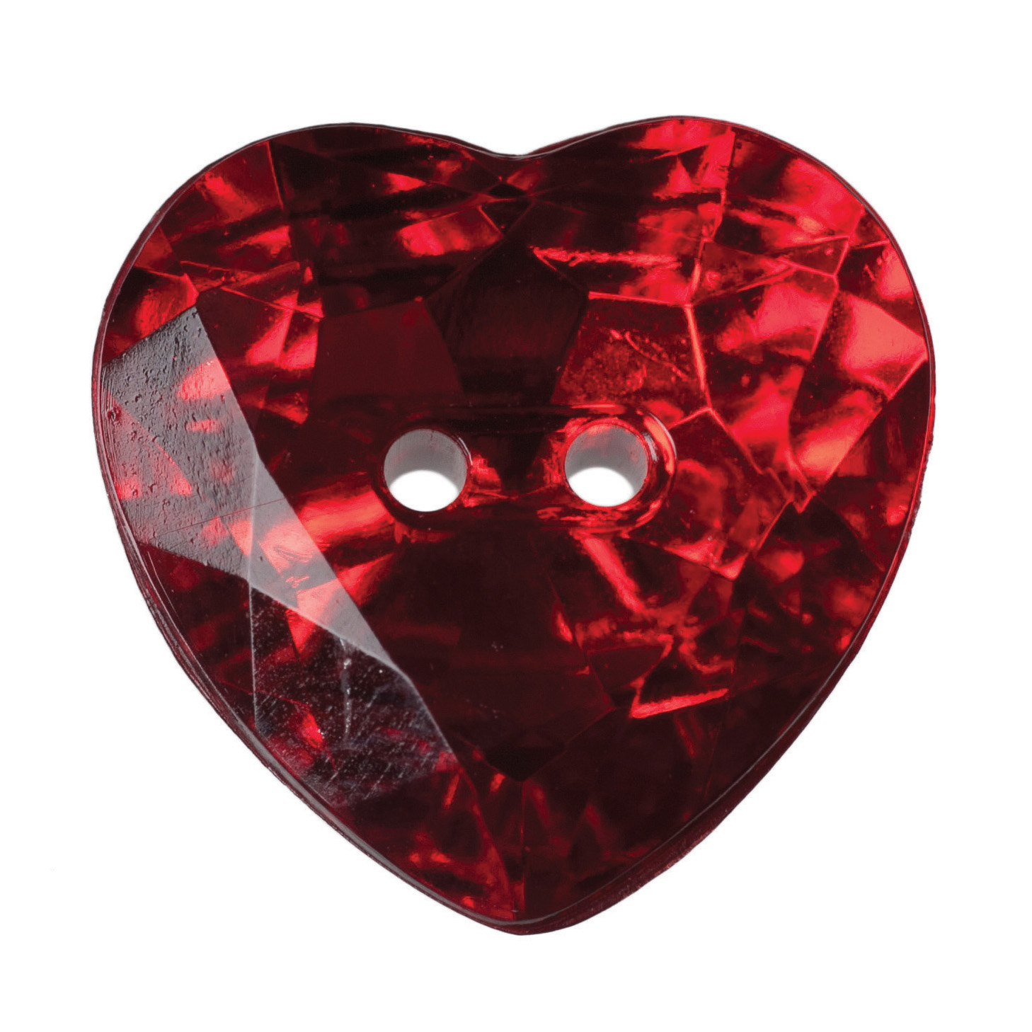 Red Shimmering Buttons 16mm 4pk