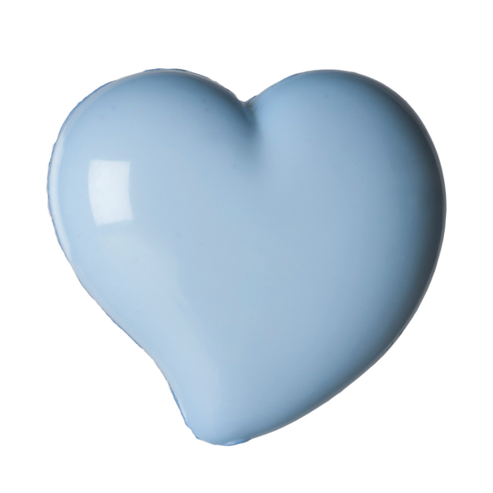 Blue Heart Buttons 8mm 7pk