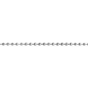 4mm Silver Faceted Pearl Beading