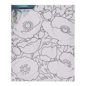 Canvas - Floral World 250mm x 300mm