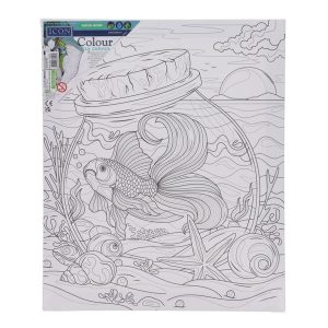 Canvas -Gold Fish 250mm x 300mm