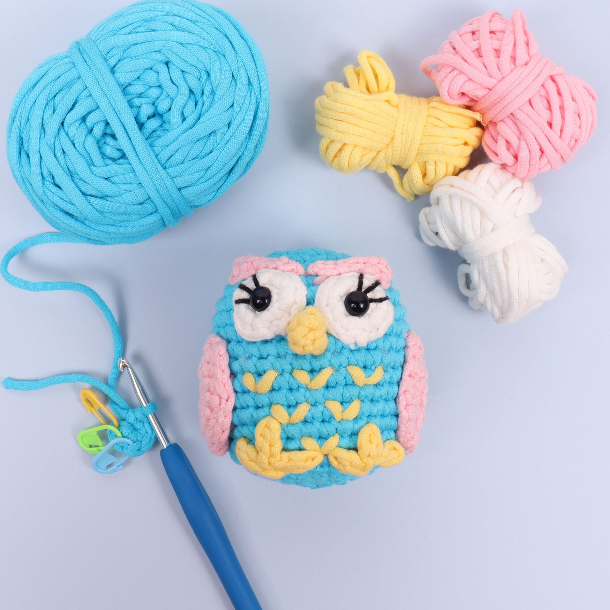 Beginners Amigurumi Crochet Kit Owl - Image 3