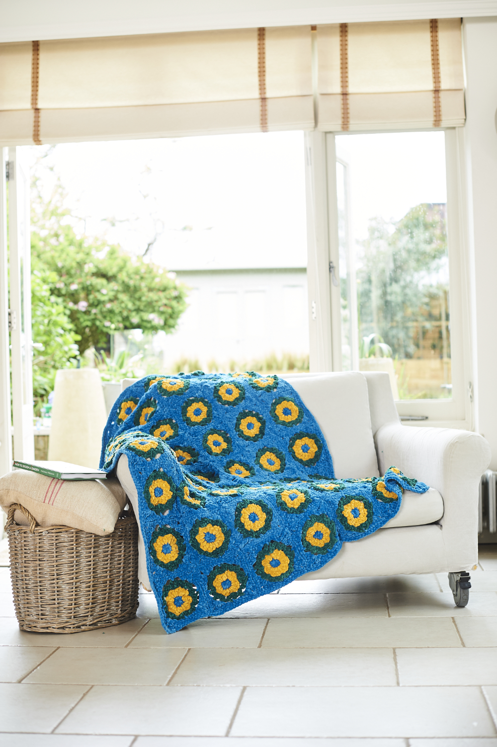 Stylecraft Chenille Crochet Motif Blanket 10249
