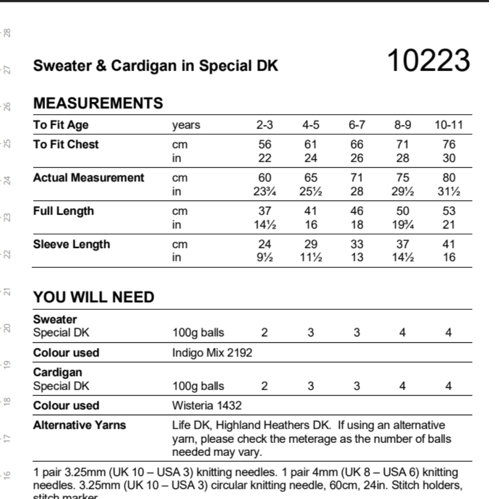 Stylecraft DK Kids Knit Pattern (10223) - Image 3