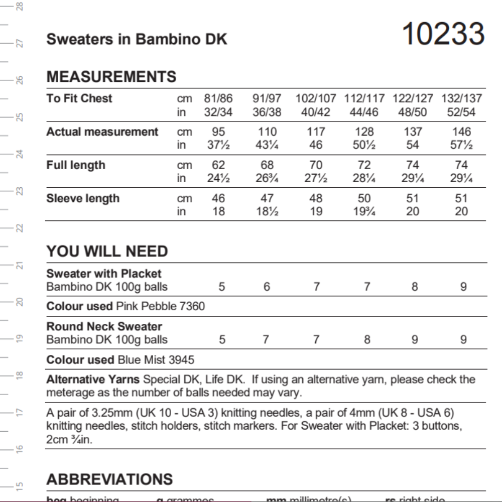 Stylecraft DK Mens Knitting Pattern (10233)