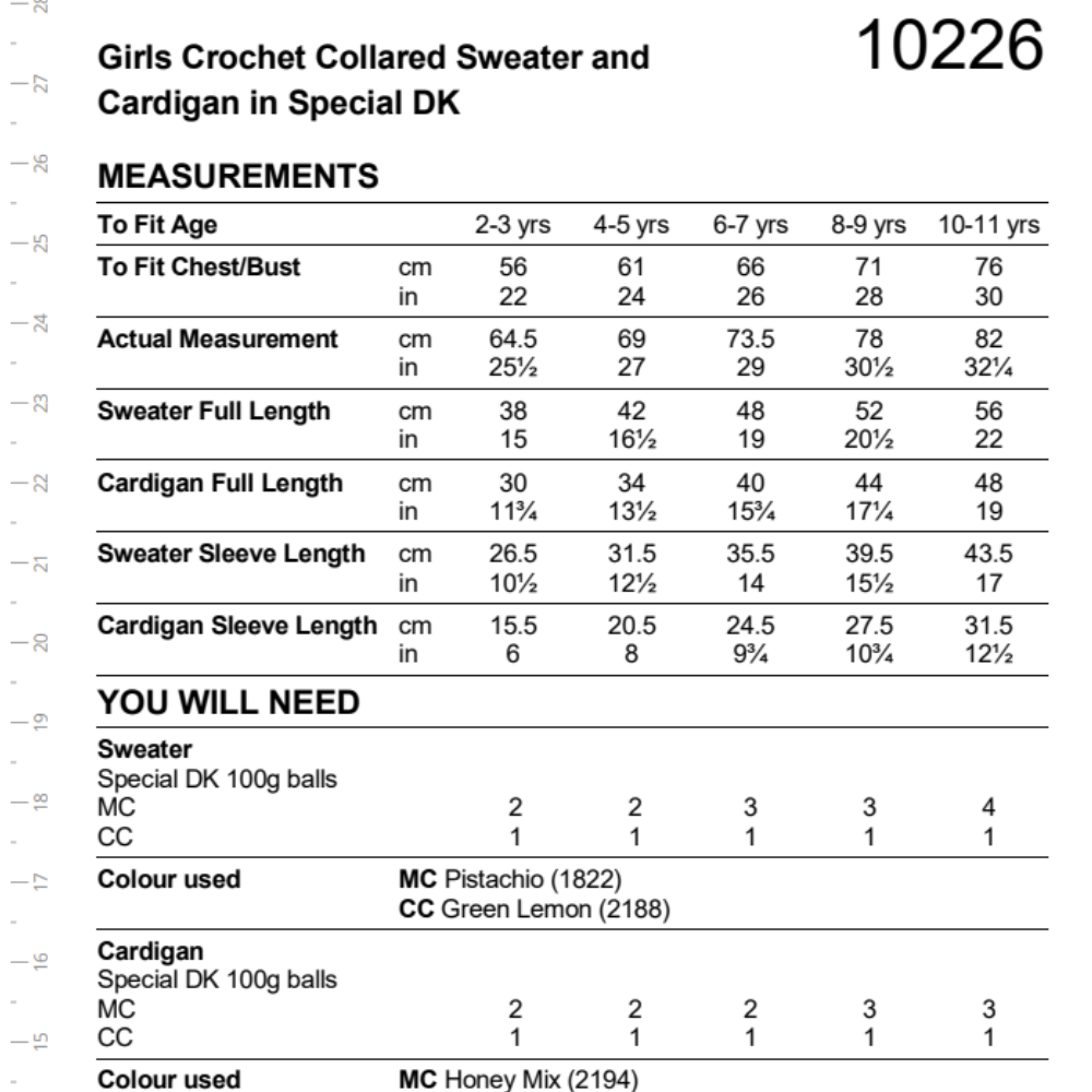 Stylecraft DK Kids Crochet Pattern (10226)