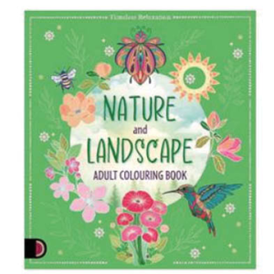 Adult Colouring Book Nature And Landscape