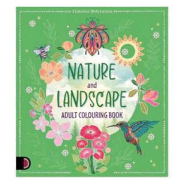 Adult Colouring Book Nature And Landscape