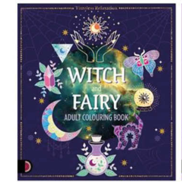 Adult Colouring Book Witch and Fairy