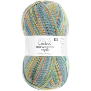 Rico Socks Bamboo Norwegian Style 4ply Yarn