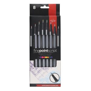 Proscibe Finepoint Script 8pk