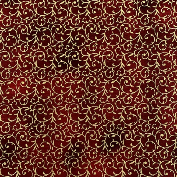John Louden Fabric Golden Swirl