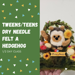 TT felt hedgehog