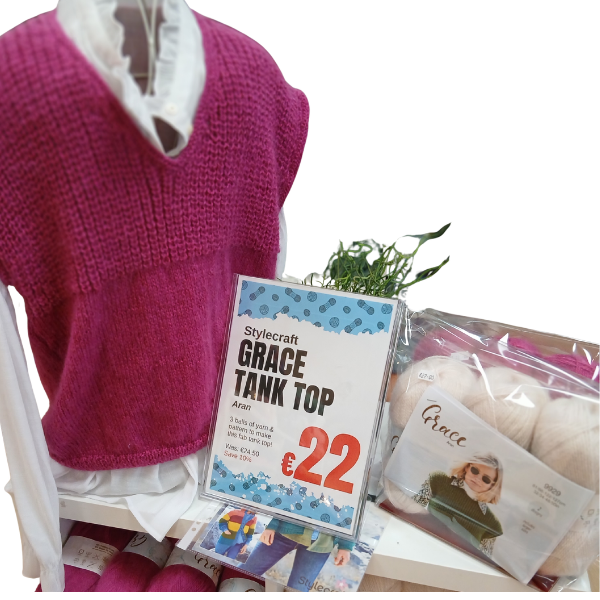 Stylecraft Grace Aran Tank Top Kit